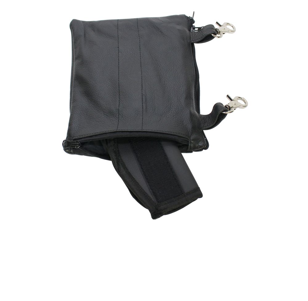 Leather Butterfly Belt Bag With Gun Pocket
