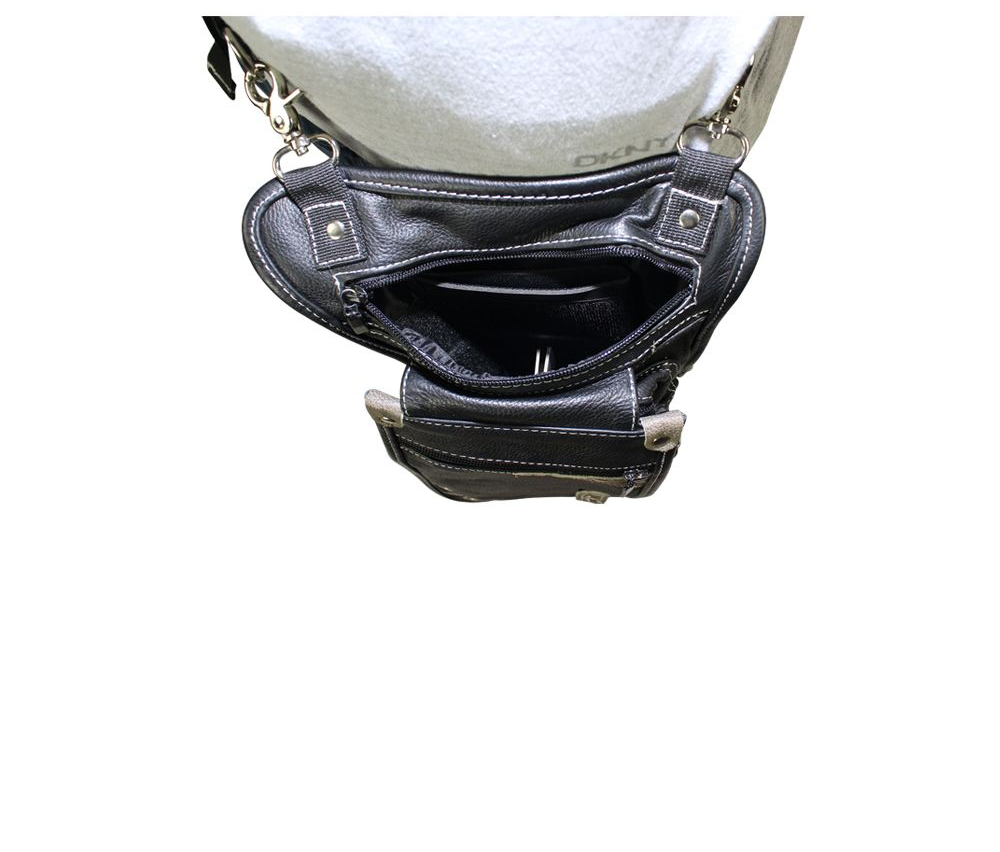 Leather Thigh Bag W/ Gun Pocket