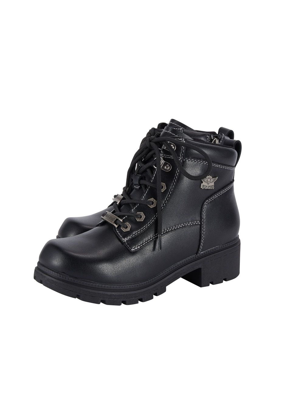 Women Black Biker Boots