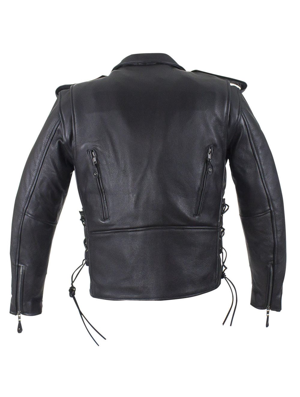 Men's Classic Police Style Motorcycle Jacket