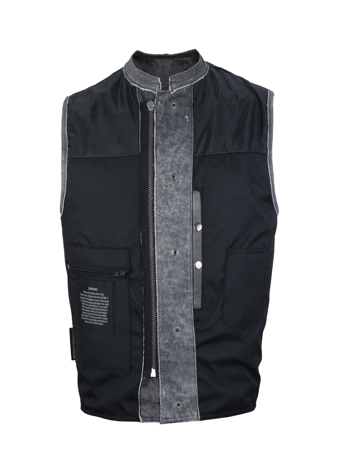 Men's Grey SOA Style Motorcycle Club Vest