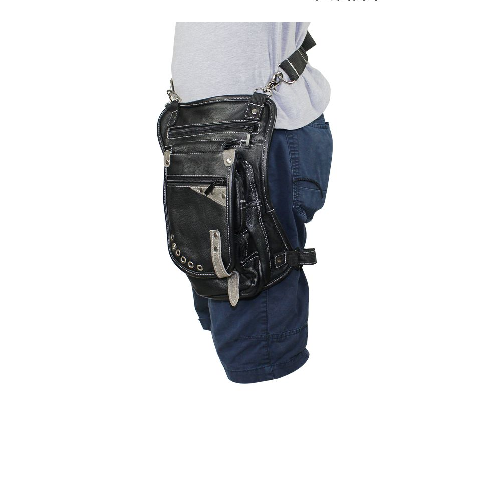 Leather Thigh Bag W/ Gun Pocket