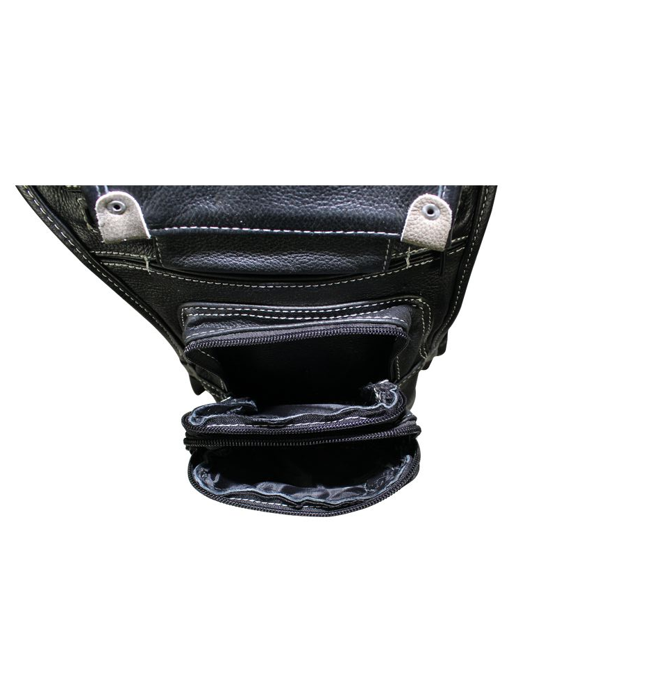 Leather Thigh Bag W/ Gun Pocket