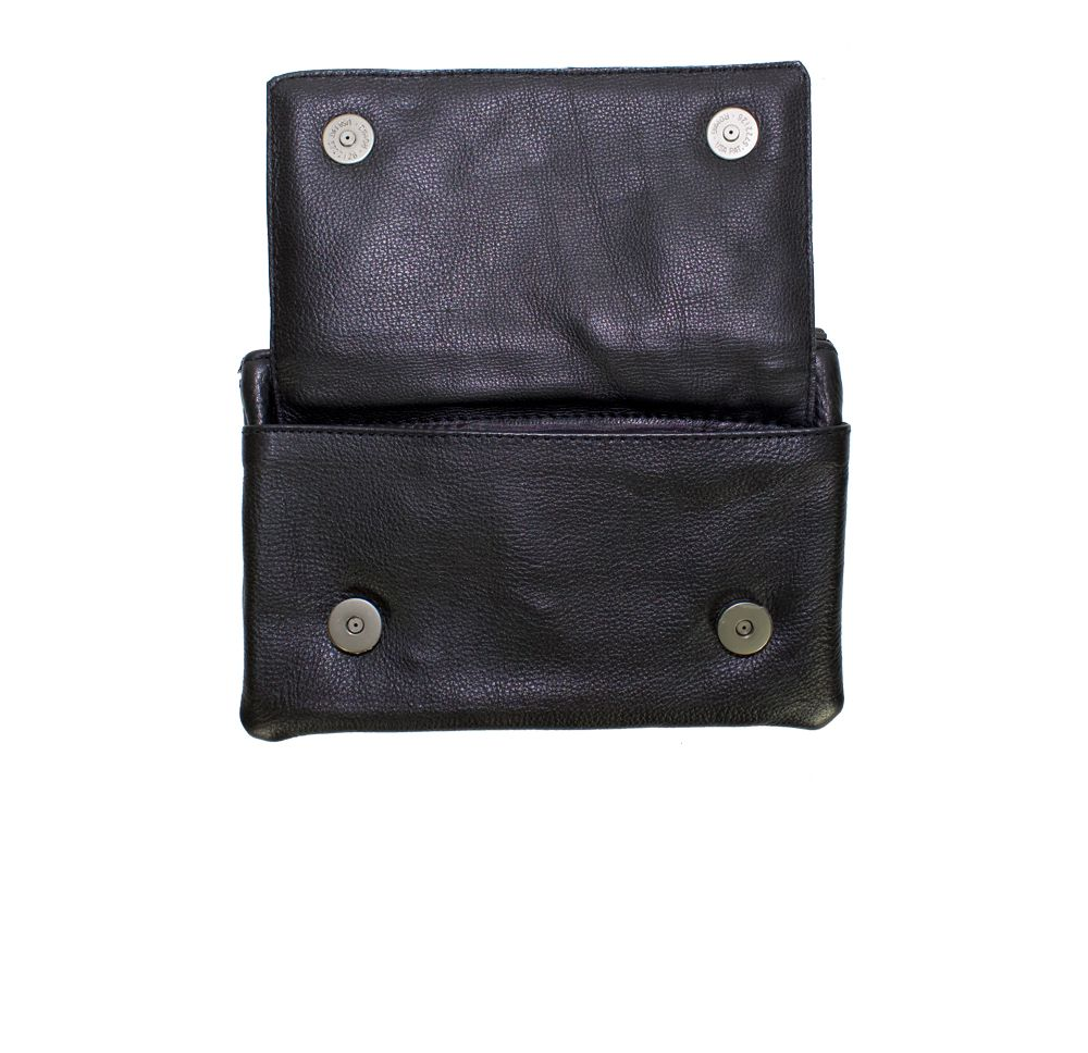 Studded Leather Skull Belt Bag