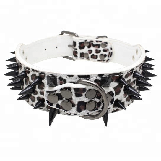 Pet Spiked Studded Leather Collars