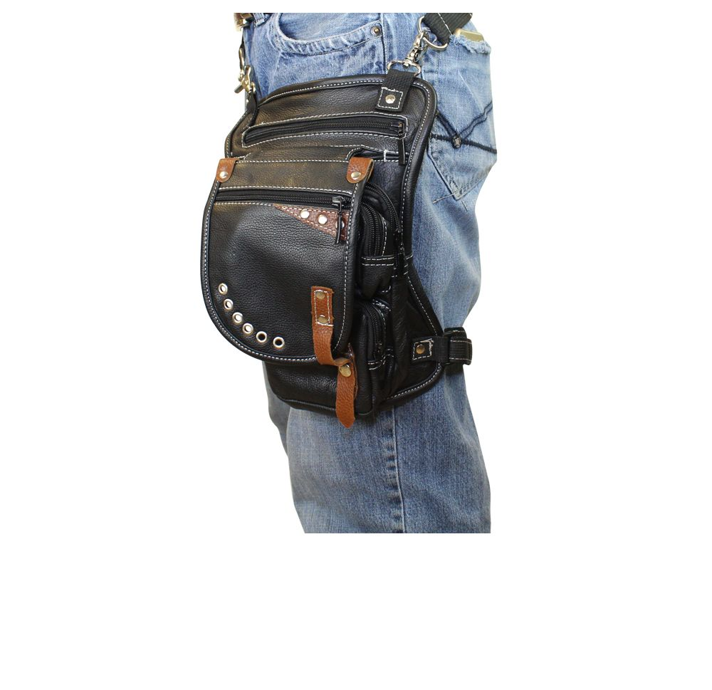 Leather Thigh Bag W/ Gun Pocket