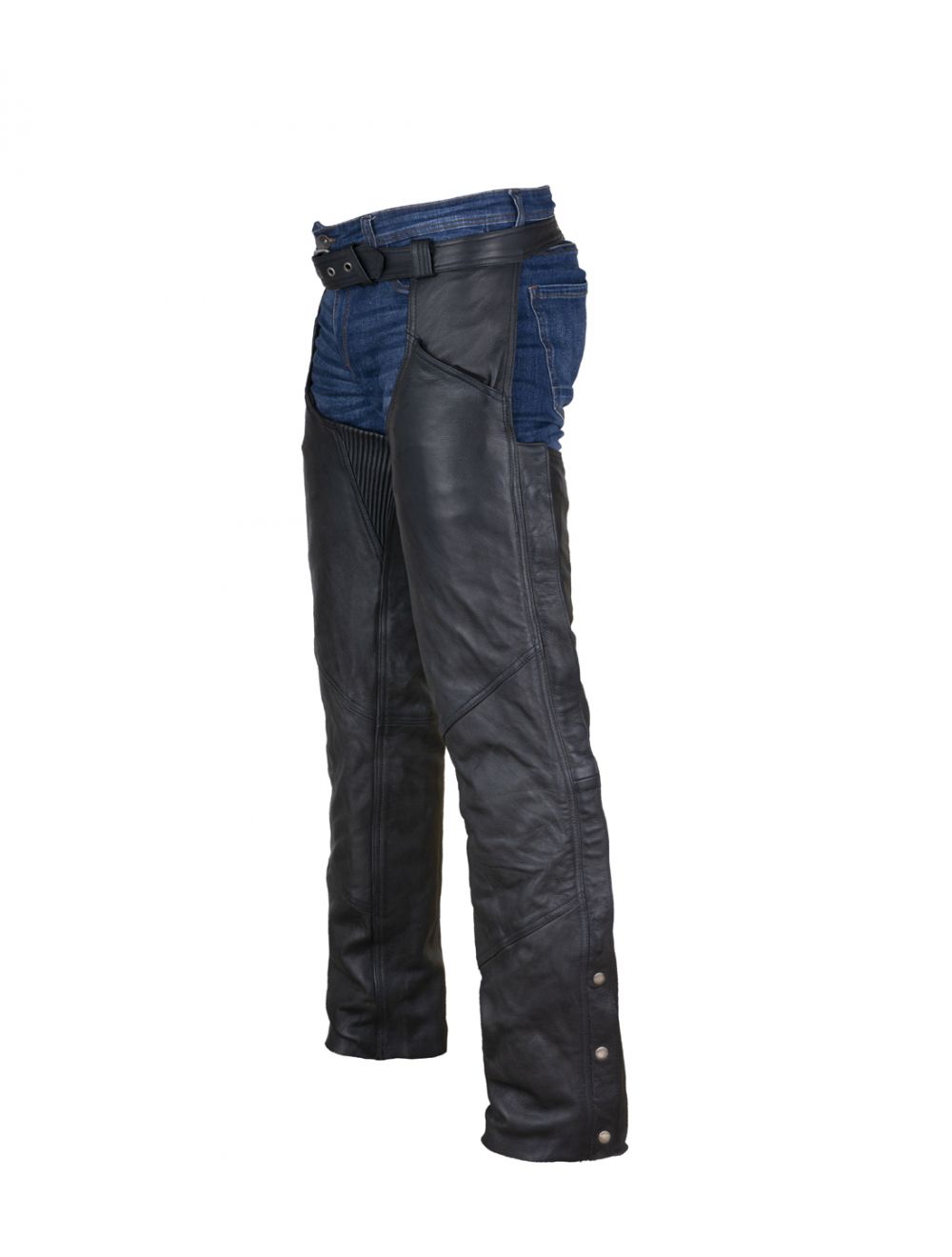 Heavy Duty Leather Motorcycle Chaps