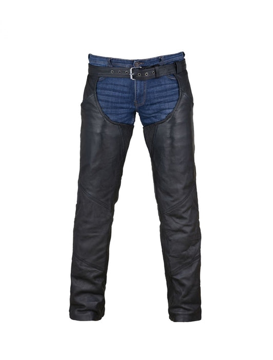 Heavy Duty Leather Motorcycle Chaps