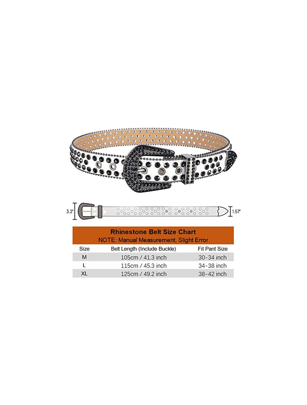 Premium Men Women Rhinestone Belts