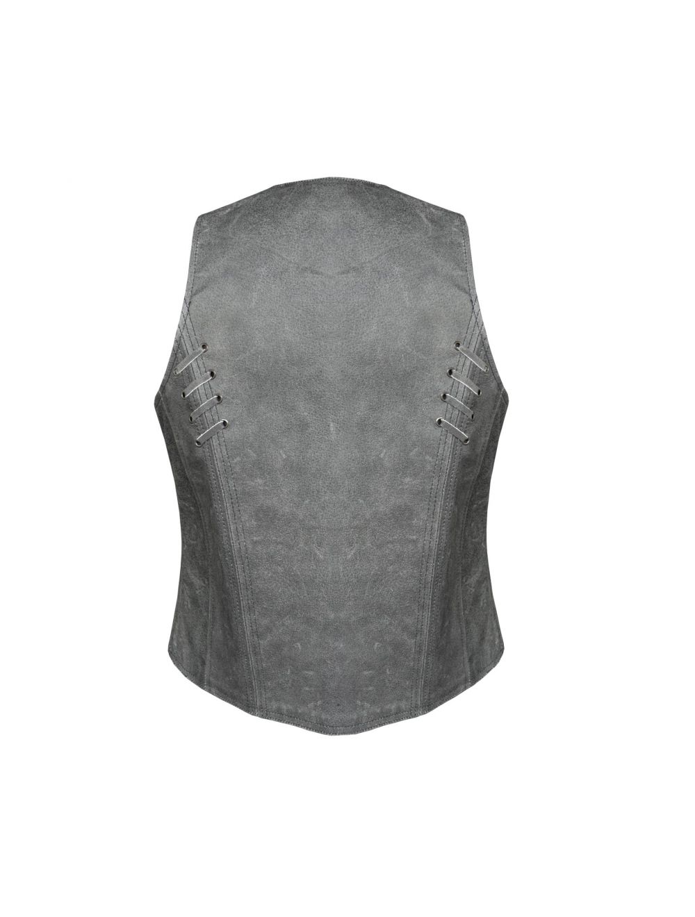 Women's Grey Vest Conceal Carry Pockets