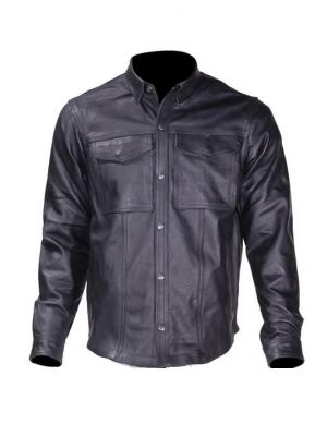 Men's Light Weight Leather Shirt