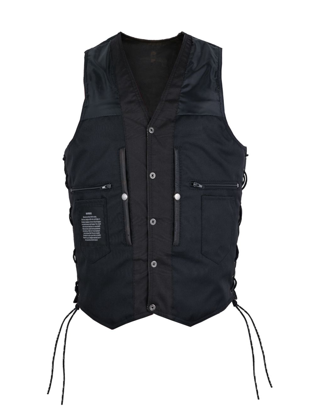 Men's Distressed Brown Motorcycle Vest