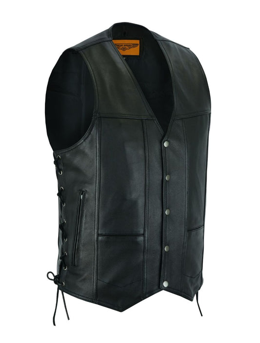 Men's Ten Pockets Premium Leather Vest