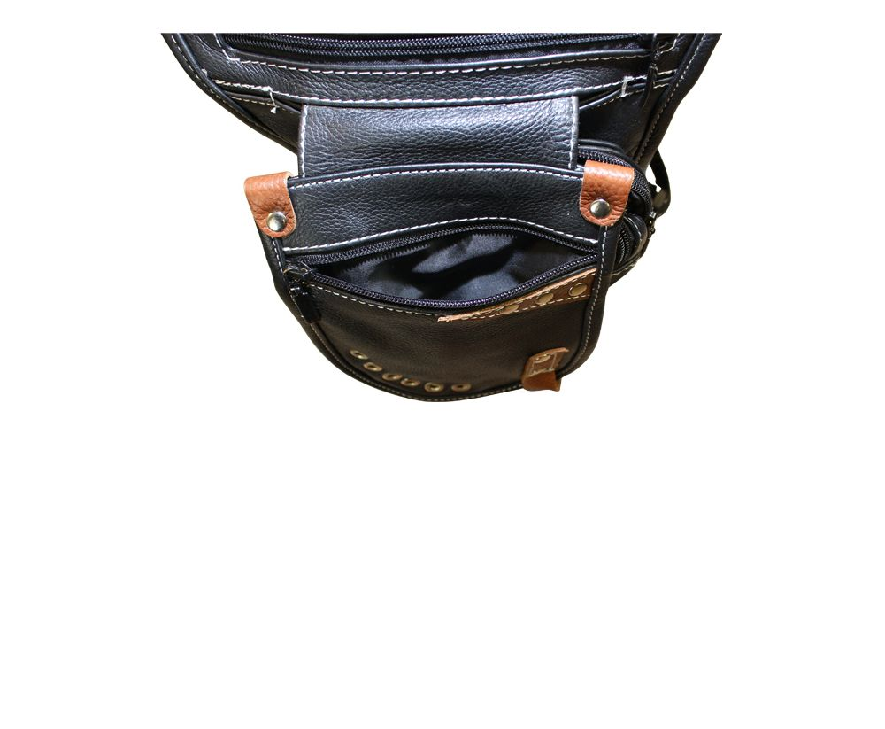 Leather Thigh Bag W/ Gun Pocket