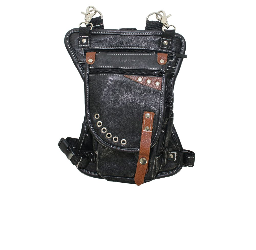 Leather Thigh Bag W/ Gun Pocket